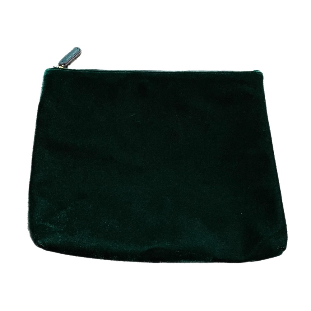 Free People Velvet Emerald Green IPad Holder Pouch 12β